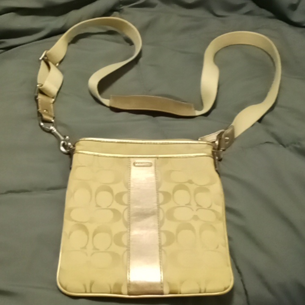 Coach signature crossbody